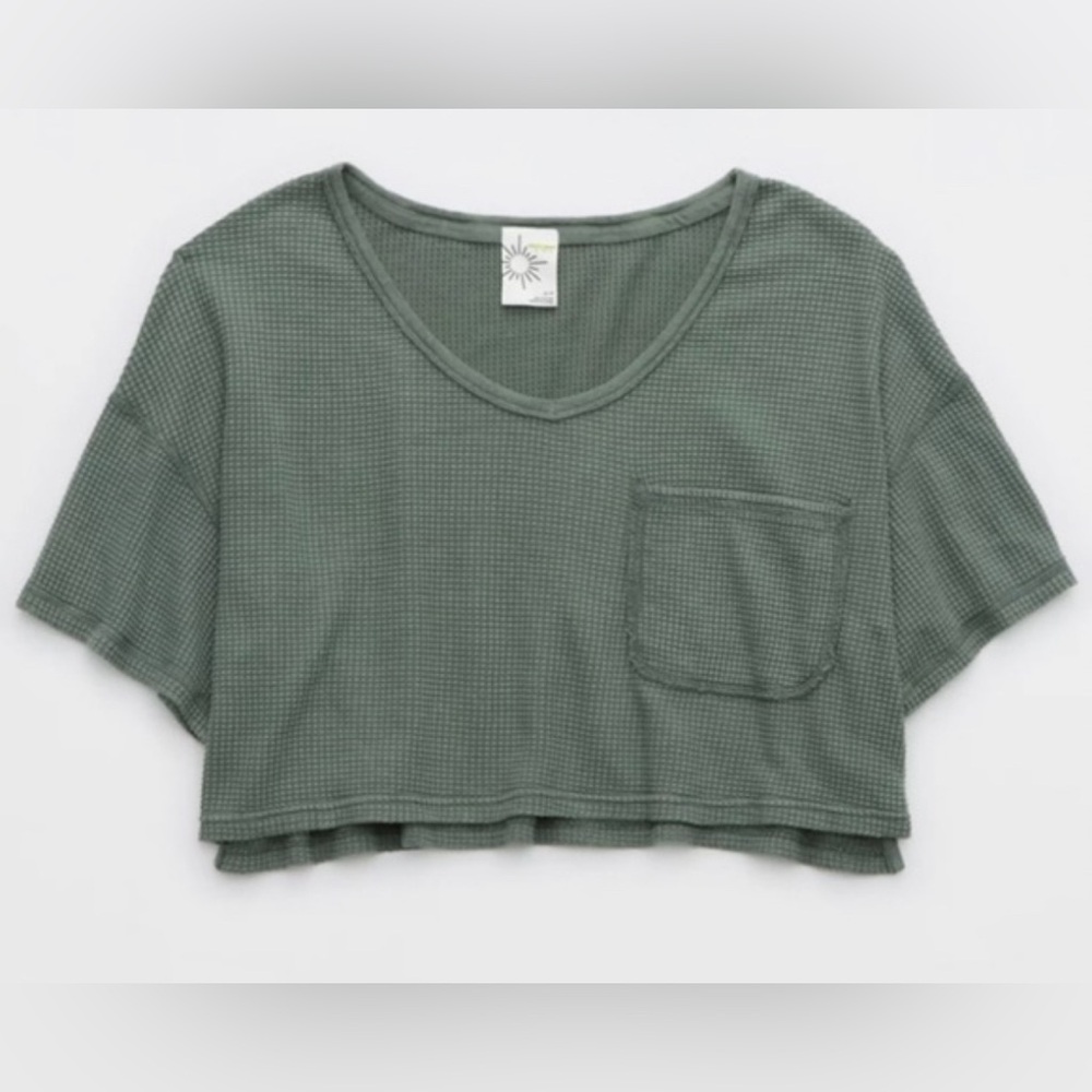 Aerie Green Short Sleeve Tee